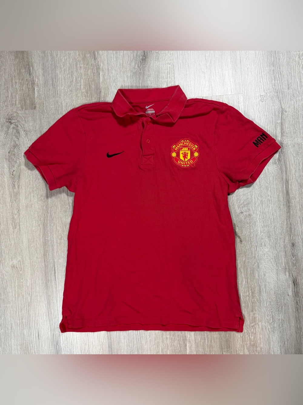 Nike Manchester United Polo Shirt Medium Blokecore